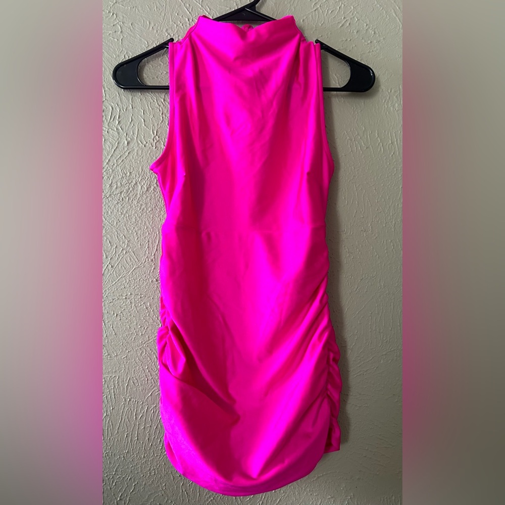 Windsor Mini Dress / Licra / Hot Pink  Size S